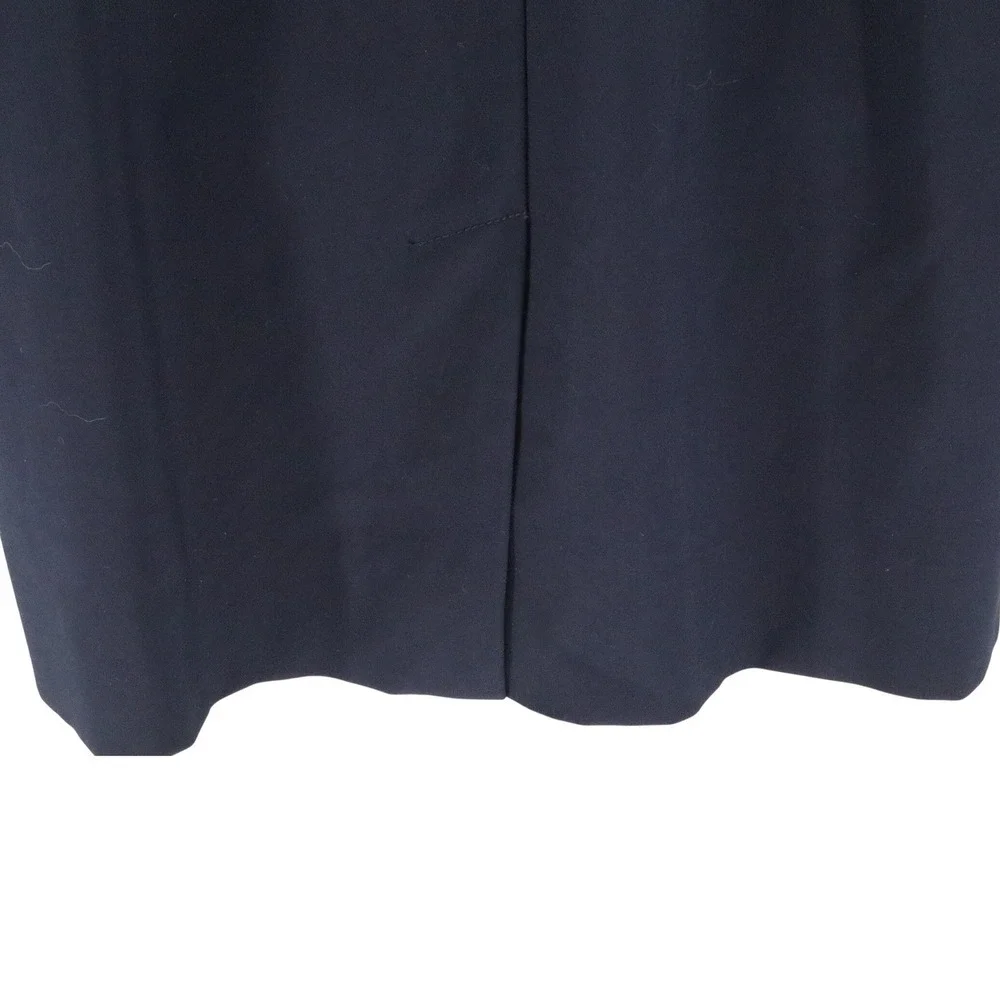 Tory Burch Navy Blue Tailored Square Neck Sheath Work Dress Size 12